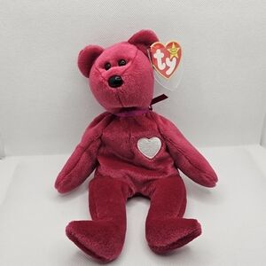 Ty Beanie Baby VALNETINA Plush Toy with Tag Retired 1999 Valentine's day stuffed